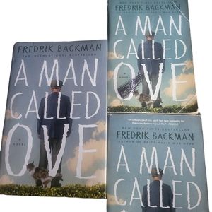 3 Book Club Books A MAN CALLED OVE by Fredrik Backman